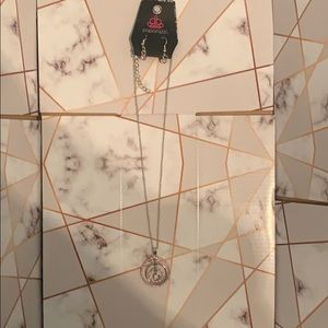 Pink Sparkle Circle Paparazzi Necklace